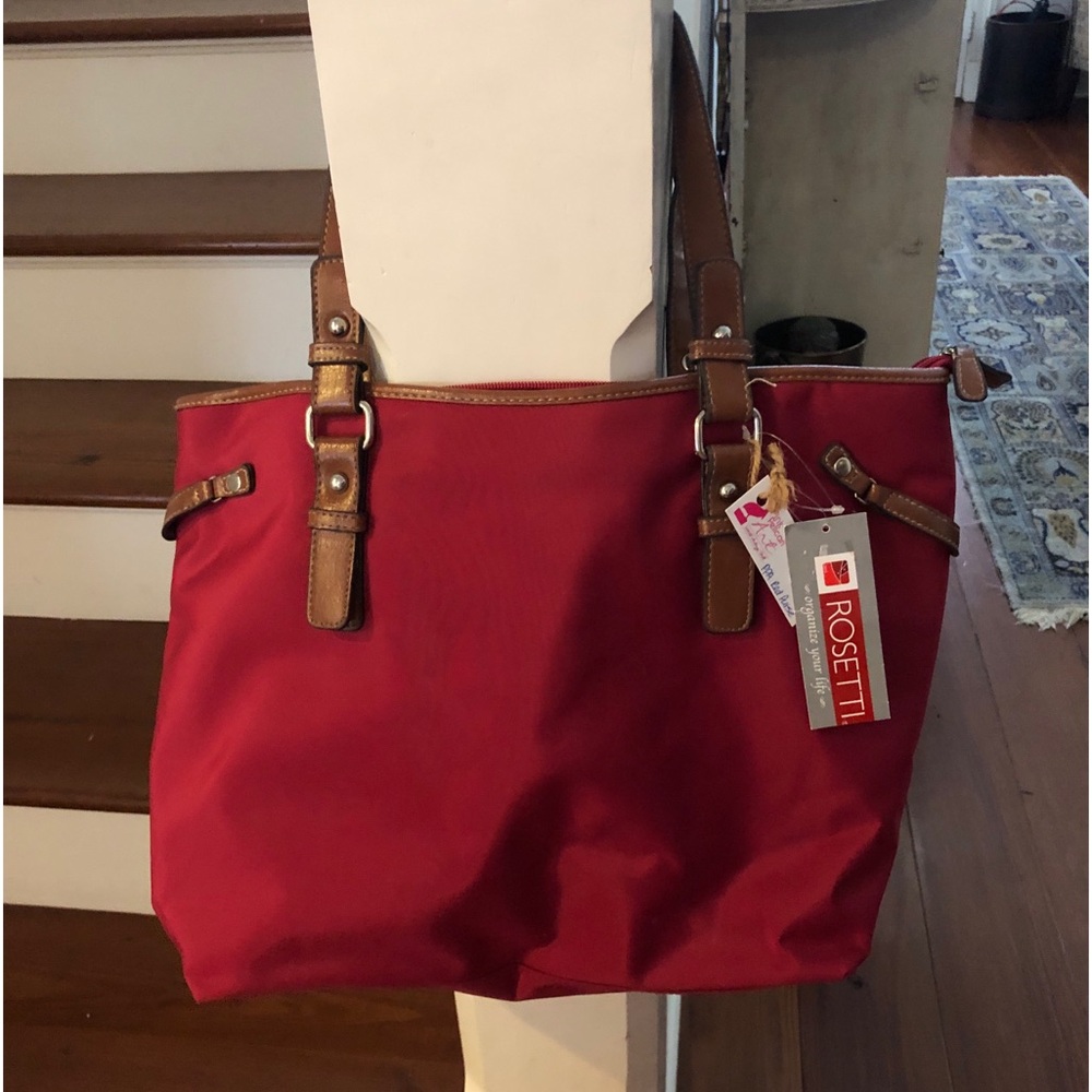 New Super cuteTote Computer Bag, Handbag, Red waterproof fabric with Handles zip